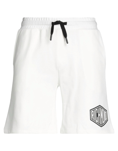 Shop John Richmond Man Shorts & Bermuda Shorts White Size Xxl Cotton