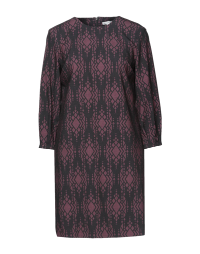 Shop Camicettasnob Woman Mini Dress Deep Purple Size 6 Polyester, Viscose, Elastane