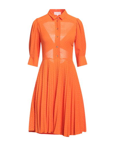 Shop Closet Woman Mini Dress Orange Size 10 Polyester
