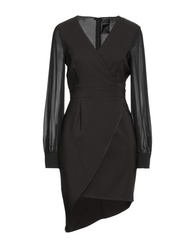 Shop Marc Ellis Woman Mini Dress Black Size 6 Polyester, Elastane