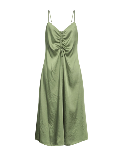 Shop Maliparmi Malìparmi Woman Midi Dress Green Size 8 Polyester
