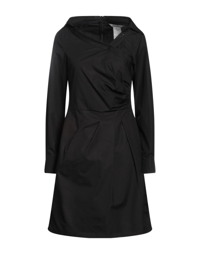 Shop Max Mara Woman Mini Dress Black Size 16 Cotton