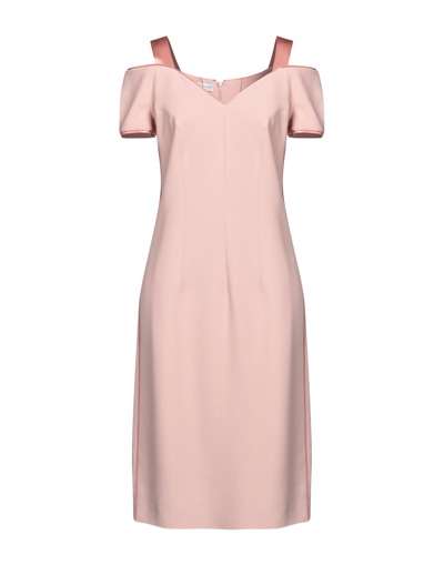 Shop Botondi Couture Woman Midi Dress Pink Size 6 Viscose, Acetate, Silk
