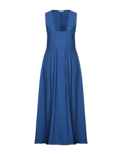 Barena Venezia Barena Woman Midi Dress Bright Blue Size 4 Cotton In Blue