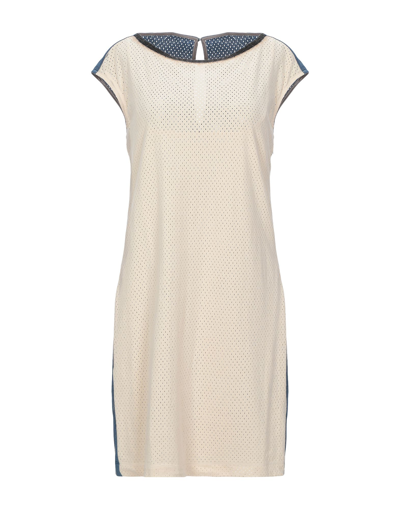 Shop Byblos Woman Mini Dress Beige Size 8 Triacetate, Polyamide
