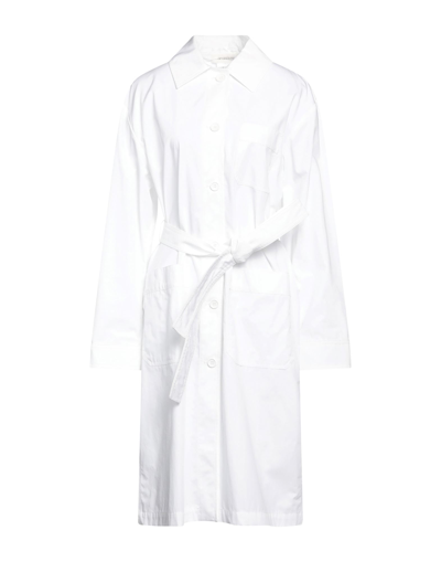 Shop Sportmax Woman Midi Dress White Size 8 Cotton