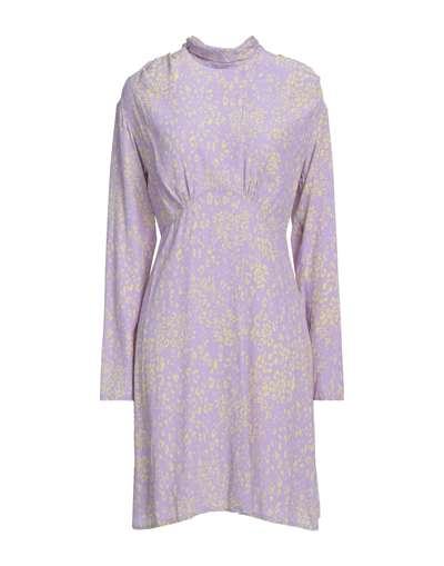 Shop Closet Woman Mini Dress Lilac Size 12 Viscose In Purple
