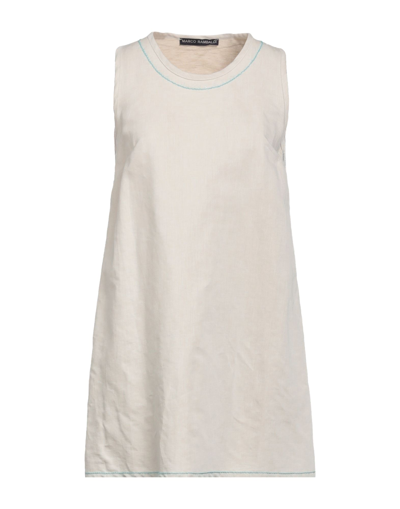 Shop Marco Rambaldi Woman Mini Dress Light Grey Size 8 Linen, Cotton