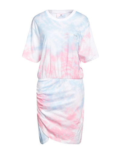Shop Chiara Ferragni Woman Mini Dress Sky Blue Size S Cotton