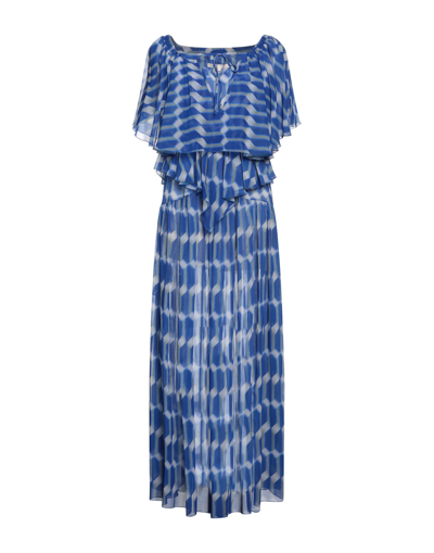 Shop Babylon Woman Maxi Dress Blue Size 8 Polyester
