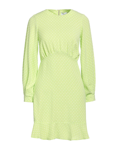 Shop Closet Woman Mini Dress Light Green Size 12 Polyester, Viscose