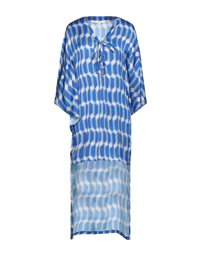 Shop Babylon Woman Mini Dress Blue Size 6 Polyester