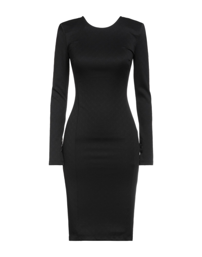 Shop Patrizia Pepe Woman Midi Dress Black Size 8 Polyamide, Elastane, Polyester, Polyurethane