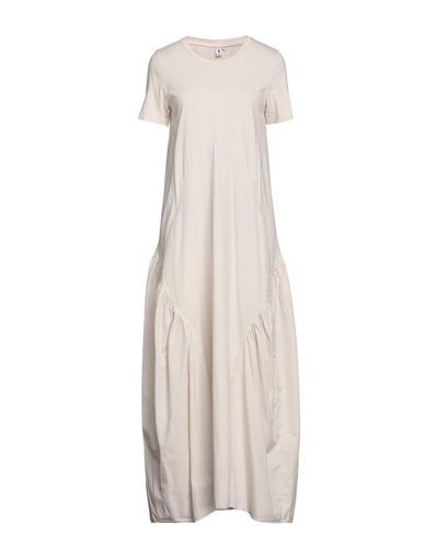 Shop European Culture Woman Long Dress Beige Size M Cotton