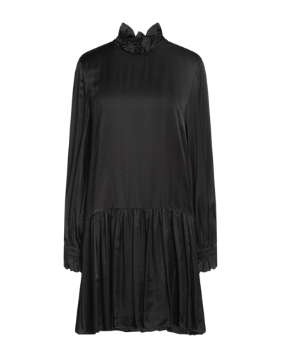 Shop Distretto 12 Woman Mini Dress Black Size 8 Viscose, Silk