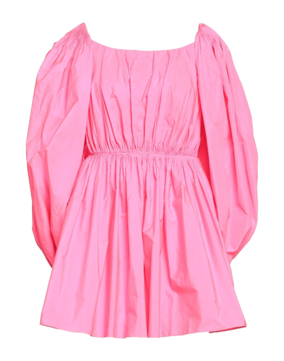 Shop Valentino Garavani Woman Short Dress Fuchsia Size 6 Polyester In Pink