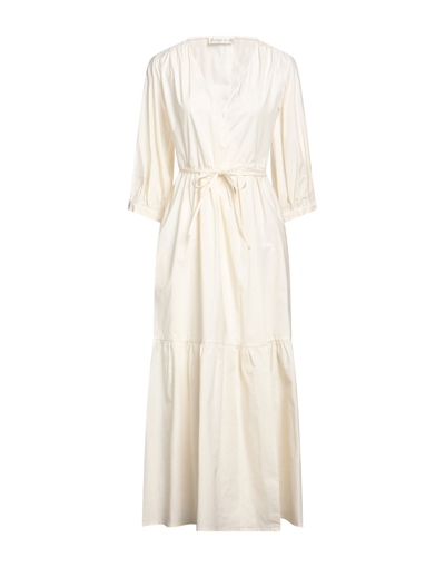 Shop Pdr Phisique Du Role Woman Maxi Dress Ivory Size 0 Cotton, Elastane In White