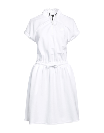 Shop Emporio Armani Woman Midi Dress White Size 10 Viscose, Cotton