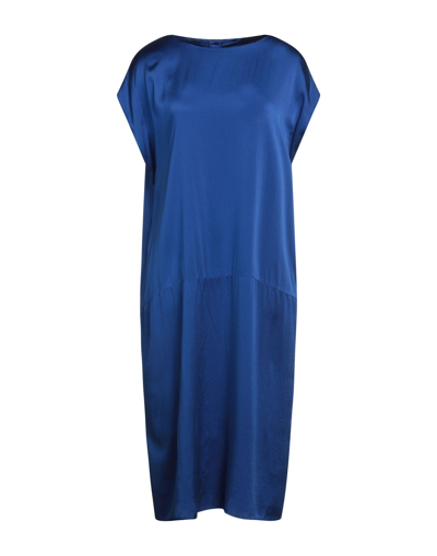 Shop Rossopuro Midi Dresses In Blue