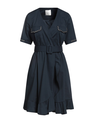 Shop Lafty Lie Woman Short Dress Midnight Blue Size 8 Cotton, Polyamide, Elastane