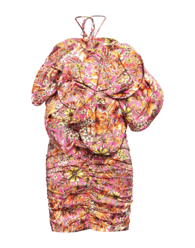 Shop Space Simona Corsellini Simona Corsellini Woman Mini Dress Fuchsia Size 8 Viscose, Elastane, Polyamide In Pink