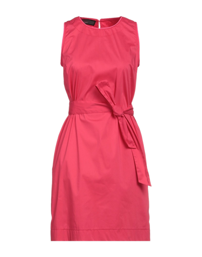 Shop Up To Be Woman Mini Dress Fuchsia Size 6 Cotton, Nylon, Elastane In Pink