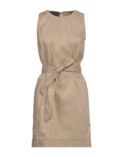 Shop Up To Be Woman Mini Dress Beige Size 4 Cotton, Nylon, Elastane