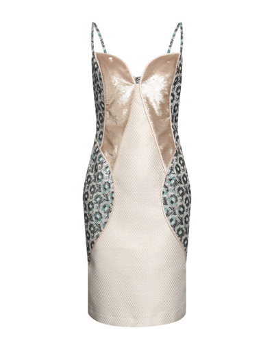 Shop Custo Barcelona Woman Mini Dress Ivory Size 10 Polyester, Acetate, Cotton, Metallic Fiber, Acrylic In White