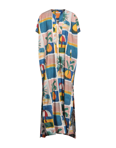 Odeeh Long Dresses In Blue | ModeSens