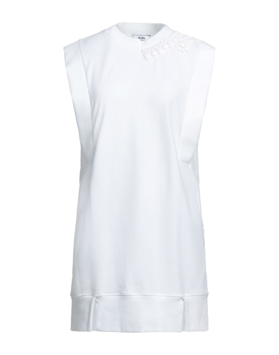 Shop Jijil Woman Mini Dress White Size 2 Cotton, Elastane