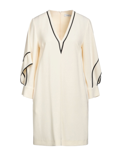 Shop Space Simona Corsellini Simona Corsellini Woman Mini Dress Ivory Size 6 Polyester, Elastane In White