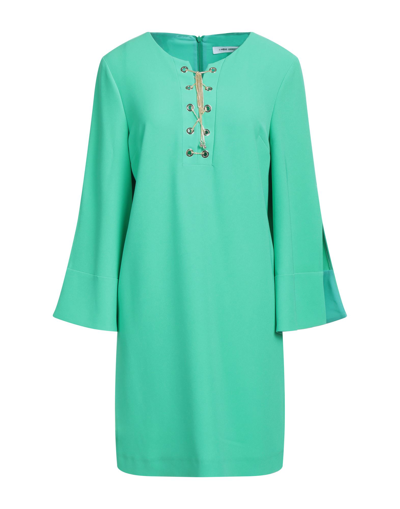 Shop Space Simona Corsellini Simona Corsellini Woman Mini Dress Green Size 10 Polyester, Elastane