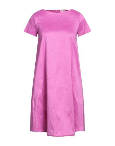 Shop Rossopuro Woman Mini Dress Mauve Size M Polyester, Nylon, Elastane In Purple