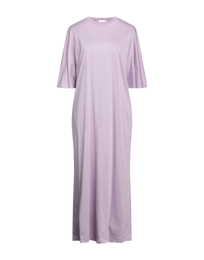Shop Douuod Woman Maxi Dress Lilac Size Xs Cotton In Purple