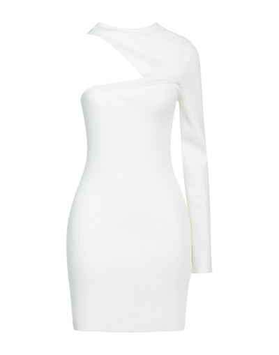 Shop Gauge81 Woman Mini Dress Ivory Size L Rayon, Elastane In White