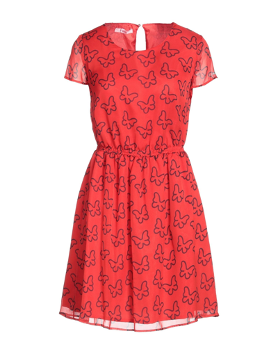 Shop Blugirl Blumarine Woman Mini Dress Red Size 4 Silk