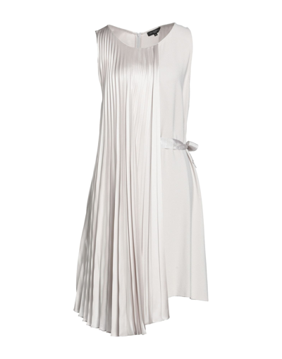 Shop Antonelli Woman Midi Dress Dove Grey Size 8 Silk, Viscose, Elastane