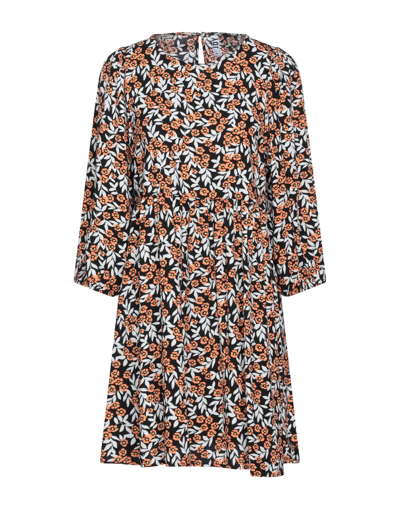 Shop Jacqueline De Yong Woman Mini Dress Apricot Size 6 Polyester In Black