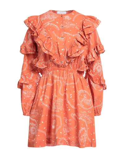 Shop Roseanna Short Dresses In Rust