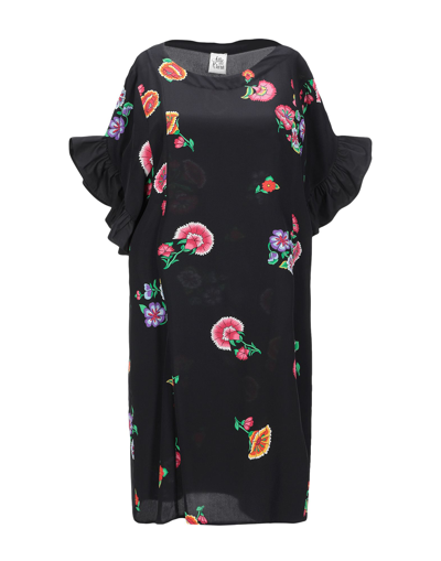 Shop Attic And Barn Woman Mini Dress Black Size 4 Silk, Cotton