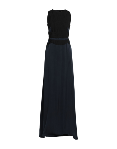 Shop Trussardi Woman Maxi Dress Midnight Blue Size 4 Cupro, Polyester