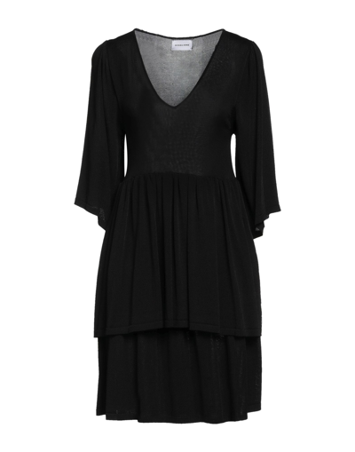 Shop Scaglione Woman Midi Dress Black Size M Viscose, Cotton