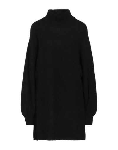 Shop Manila Grace Woman Mini Dress Black Size Xl Polyester, Acrylic, Alpaca Wool, Wool, Elastane