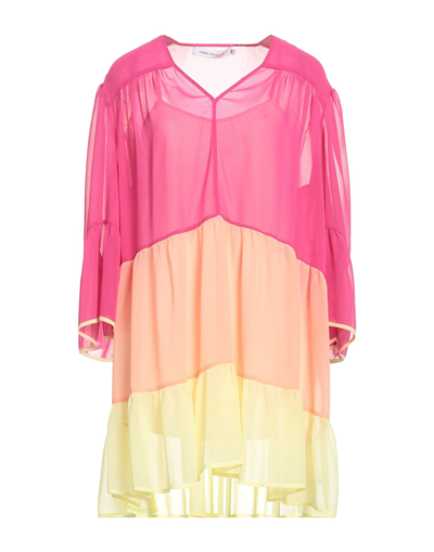 Shop Space Simona Corsellini Simona Corsellini Woman Mini Dress Fuchsia Size 8 Polyester In Pink