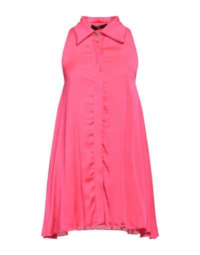 Shop Feleppa Woman Mini Dress Fuchsia Size 6 Polyester In Pink