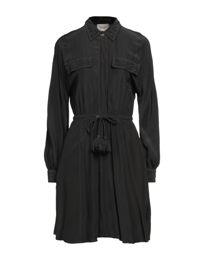 Shop Dondup Woman Mini Dress Black Size 4 Viscose, Modal, Silk