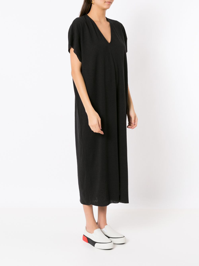 Osklen V-neck Midi Dress In Black