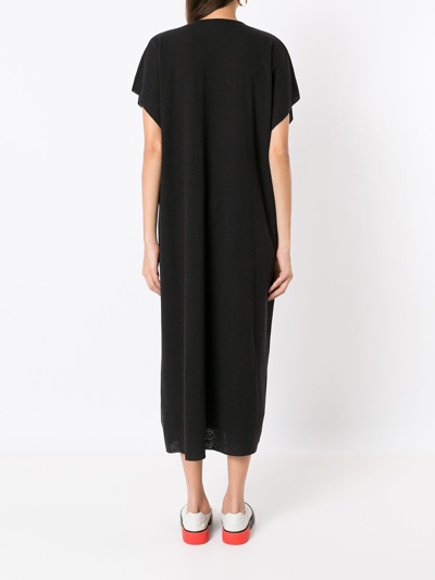 Osklen V-neck Midi Dress In Black