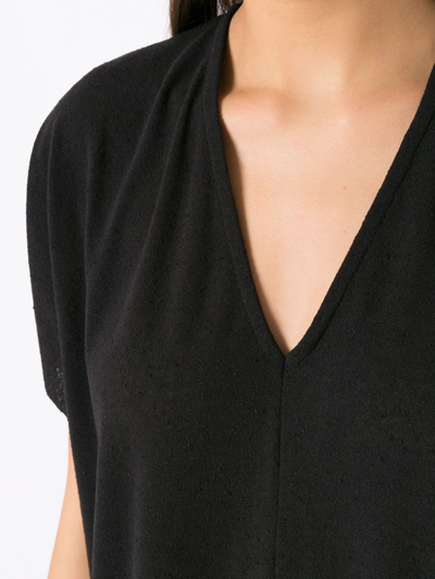 Osklen V-neck Midi Dress In Black