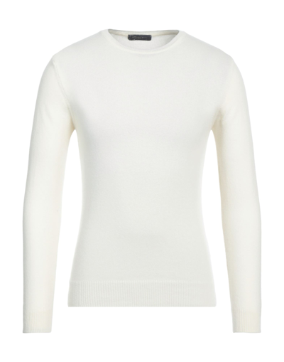 Shop Daniele Fiesoli Man Sweater Ivory Size Xxl Merino Wool, Cashmere In White
